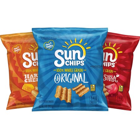 Sunchips Multigrain Chips Variety 1 Ounce Pack of 40