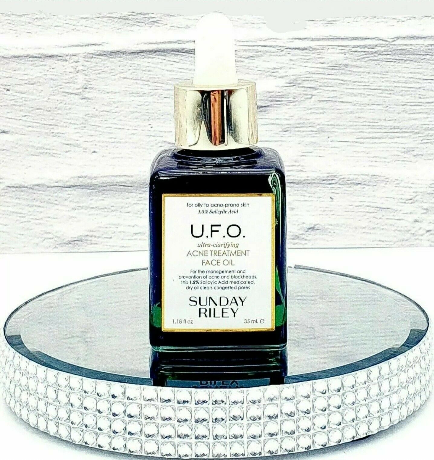 SUNDAY RILEY U.F.O. UFO Ultra Clarifying Acne Treatment Face Oil 1.18oz NEW! $80