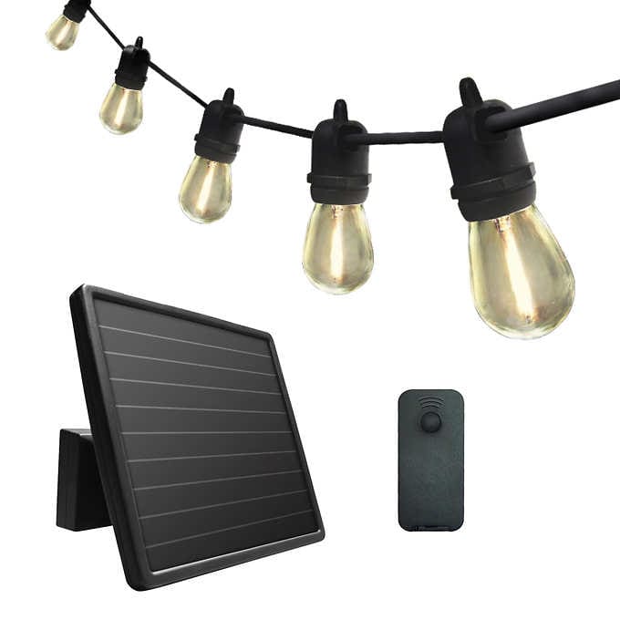 Sunforce 35' Solar String Lights with Remote Control on Sale At Costco