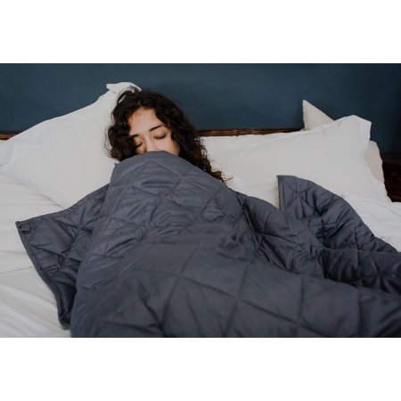 Super Comfy 100% Oeko-Tex Certified Microfiber Weighted Blanket - | For Use All-Year Round | Enjoy Quality Sleep Anywhere (60"x80", 15 lb)