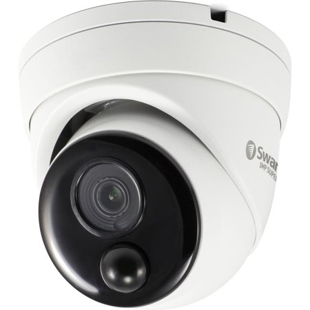 Swann 4K Ultra HD PoE Indoor/Outdoor Dome IP Home Security Camera with Heat and Motion Sensor