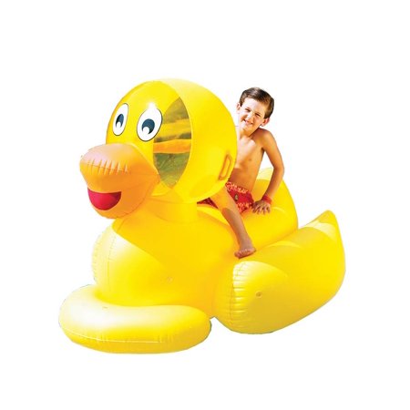 Swimline 9062 Inflatable Swimming Pool Giant Ducky Ride-On Floating Toy Raft