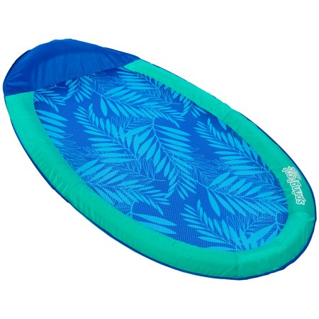 SwimWays Spring Float Inflatable Pool Lounger with Hyper-Flate Valve
