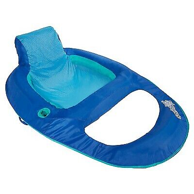 SwimWays Spring Float Recliner Swim Lounger for Pool or Lake with Hyper-Flate