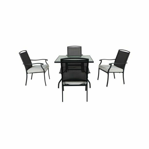 Table And Chairs Set 5 pc. Patio Furniture Outdoor Durable Steel Frame