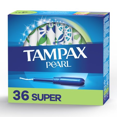 Tampax Pearl Tampons Super Absorbency, 36 Count