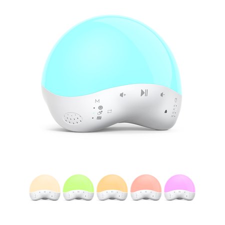 TaoTronics White Noise Machine,Nursery light with Night Light Sound Machine for Baby Sleeping