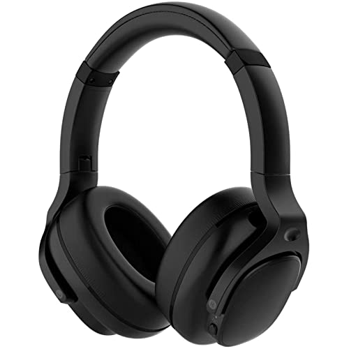Tapela E9 Bluetooth Headphones Active Noise Cancelling Headphones Deep Bass Wireless Comfortable Memory Foam Ear Cups for Sports/TV/Work (Black) On Sale At Amazon.com