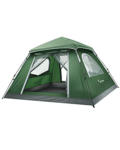 Tents for Camping: Sportneer Tent for 2/3 Persons Family Pop Up Instant Tents Waterproof with Removable Top Rainfly Easy Set Up Tent 94.5"x86.6"x59" (Dark Green) HOT DEAL AT AMAZON!