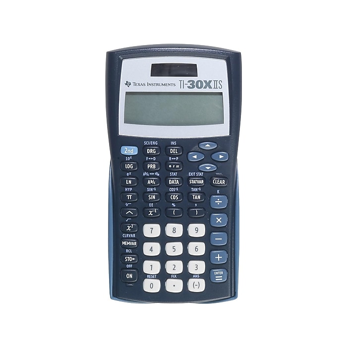 Texas Instruments TI-30XIIS 10-Digit Scientific Battery & Solar Powered Scientific Calculator, Blue (TI30XIIS)