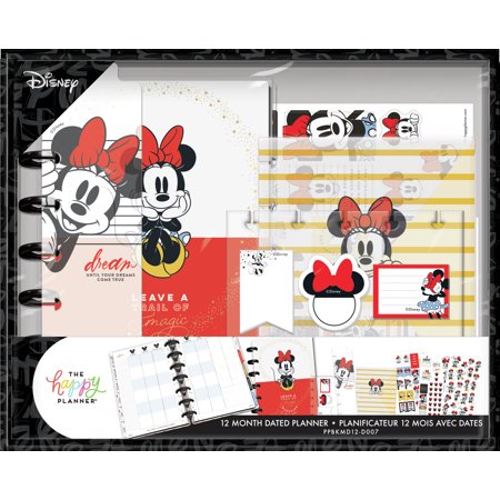 The Happy Planner, Disney, Minnie Mouse Mini Planner Box Kit, 2022, 10"x 1.25"x 8"