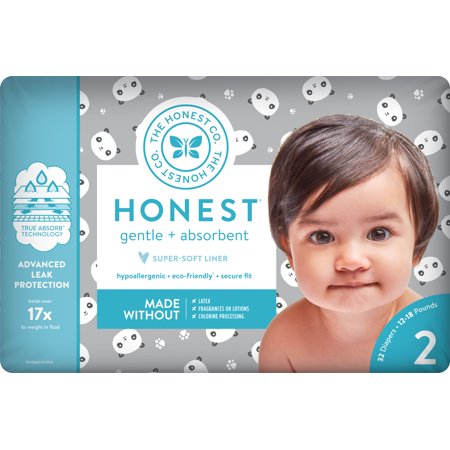 The Honest Company Diapers Pandas Size 2