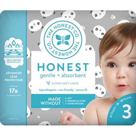 The Honest Company Diapers Pandas Size 3