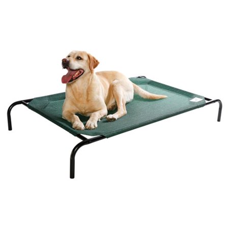 The Original Coolaroo Elevated Pet Dog Bed for Indoors & Outdoors, XL, Green