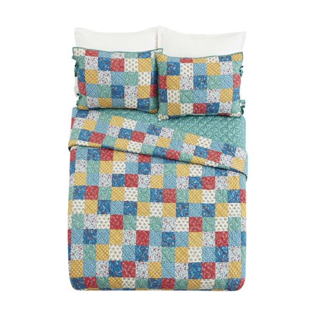 The Pioneer Woman Floral Patch Quilt, Full/Queen, Multi