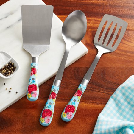 The Pioneer Woman Sweet Rose 3-Piece Kitchen Tool Set