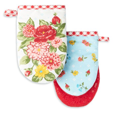 The Pioneer Woman Sweet Rose Mini Mitt Set, Multicolor, 5.5"W x 8"L, 2 Piece