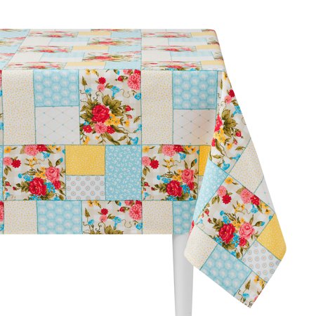 The Pioneer Woman Sweet Rose Tablecloth, Multicolor, 60"W x 102"L