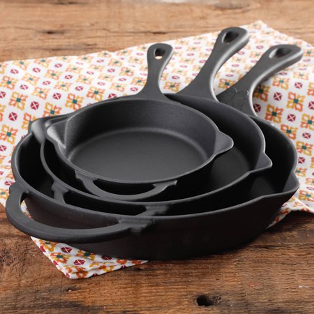 The Pioneer Woman Timeless Beauty Cast Iron Set, 3-Piece