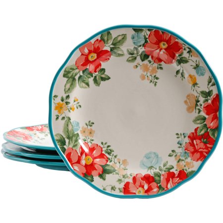 The Pioneer Woman Vintage Floral 4-Piece Dinner Plate Set