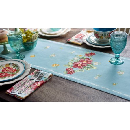 The Pioneer Woman Vintage Floral Reversible Table Runner, Multicolor, 14"W x 72"L