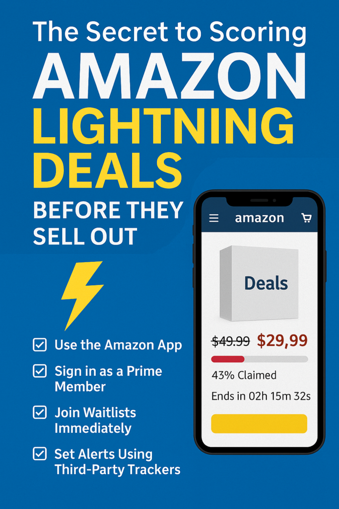 The Secret to Scoring Amazon Lightning Deals Before They Sell Out Amazon Lightning Deals