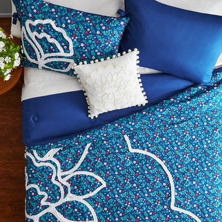 The Pioneer Woman 4-Piece Comforter Set Turquoise WALMART CLEARANCE