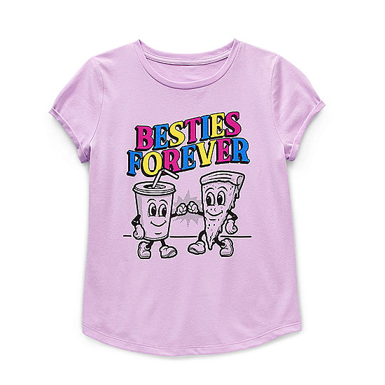 Thereabouts Little & Big Girls Round Neck Short Sleeve Graphic T-Shirt on Sale At JCPenney