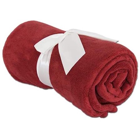 Threadart Super Soft Ultra Plush Fleece Throw Blankets 50"x60" | Fuzzy Soft Cozy Microfiber | Maroon | 11 Colors available