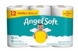 Angel Soft Bath Tissue 12 Family Rolls ONLY $4.50!