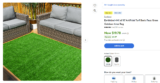 Artificial Turf Basic Faux Grass Outdoor Area Rug – Hot Walmart Clearance!