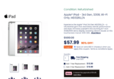 Apple® iPad – 3rd Gen, 32GB, Wi-Fi Only $48 Shipped Wow!