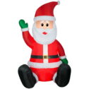 10' Gemmy Airblown Inflatable Giant Christmas Sitting Santa Claus Yard Decoration