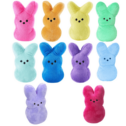 10 Pcs Easter Bunny Plush Toys Decorations Cute Animal Bunny Stuffed Doll Easter Basket Stuffers Gift for Kids (6 inch)