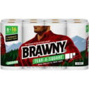11 x 11 in. Brawny Tear-a-Square Perforated Kitchen Double Roll Towels, White - 2-Ply - 120 Sheets per Rolls -...