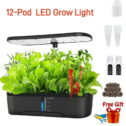 SGOKEEN 12 Pods Hydroponics Growing System, Indoor Herb Garden Kit with LED Grow Lights, Height Adjustable Planting Germination Kit with...