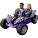 12V Power Wheels Dune Racer Extreme Battery-Powered Ride-on, Purple, for a Child Ages 3-7
