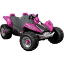 12V Power Wheels Dune Racer Extreme Battery-Powered Ride-On Vehicle with Charger, Pink