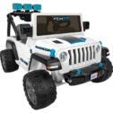 12V Power Wheels Jeep Wrangler 4xe Ride-On Toy with Sounds and Lights, Preschool Toy