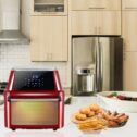 16 Quart Digital Air Fryer, 8-in-1 Oil-Less Air Fryer Toaster Oven, Convection Roaster w/Rotisserie&Dehydrator, LCD Touch Screen, Deluxe Air Frying...