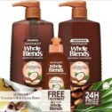 ($16.38 Value) Garnier Whole Blends Shampoo and Conditioner Set, Paraben-Free, Coconut Oil and Cocoa Butter, 3 Piece