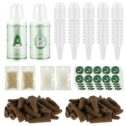 166 Pcs Seed Pod Kit Reusable Hydroponic Pods Kit Indoor Hydroponic Growing System with 40 Labels 40 Grow Basket 40...