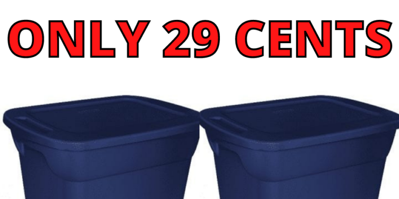 Sterilite 18 Gallon Bins only $0.29 On Walmart Clearance