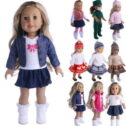 18'' Doll Clothes Outfit Dress Clothes for American Girl Our Generation My Life Doll Christmas Gift