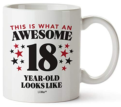 18th Birthday Gifts For Boys Girls Teenage 18 Year Old Bday Gift Teen Party Decorations Supplies, Happy 2004 Funny Coffee...