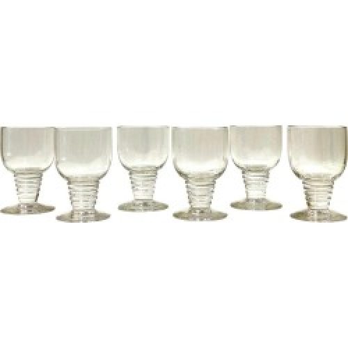 1937 Ren� Lalique Set Of 6 Pieces Glasses Tonnerre