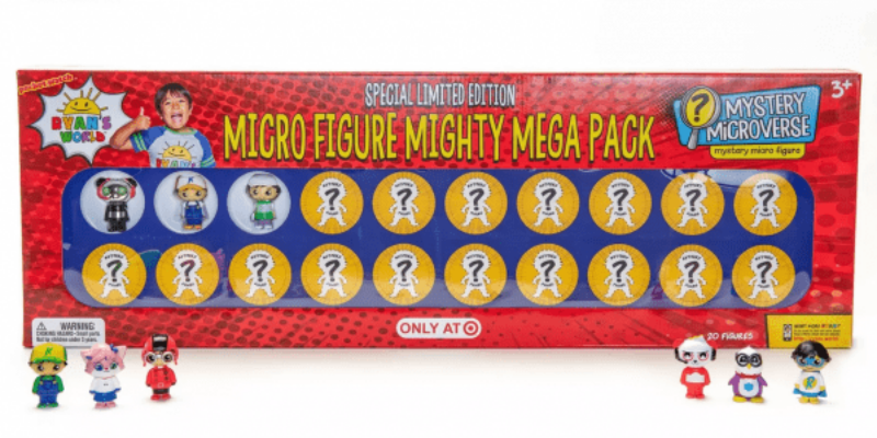 Ryan’s World Micro Figure Mighty Mega Pack MAJOR Price Drop at Target!