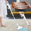 2-in-1 Corded Lightweight Handheld Cleaner & Stick Vacuum Cleaner, White