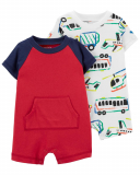 2-Pack Cotton Rompers on Sale At Carter’s