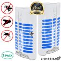 2 PK 2018 MOST POWERFUL LIGHTSMAX Indoor Insect Killer, Plug-in Bug Zapper Electric Mosquito Killer Lamp with Light Sensor -...